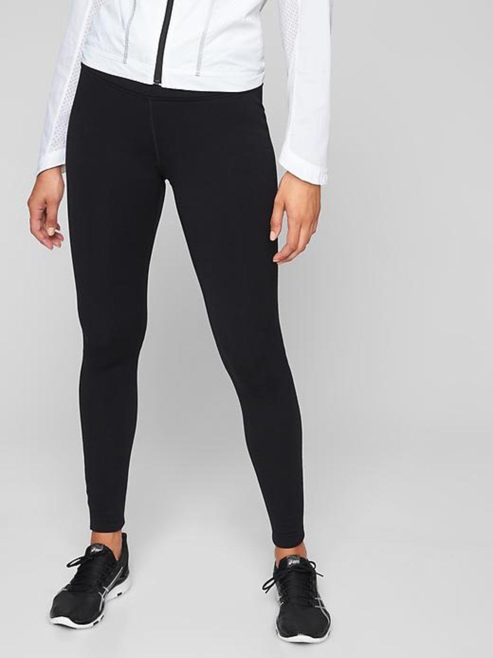 Athleta Polartec Power Stretch Fleece Leggings XS Black
